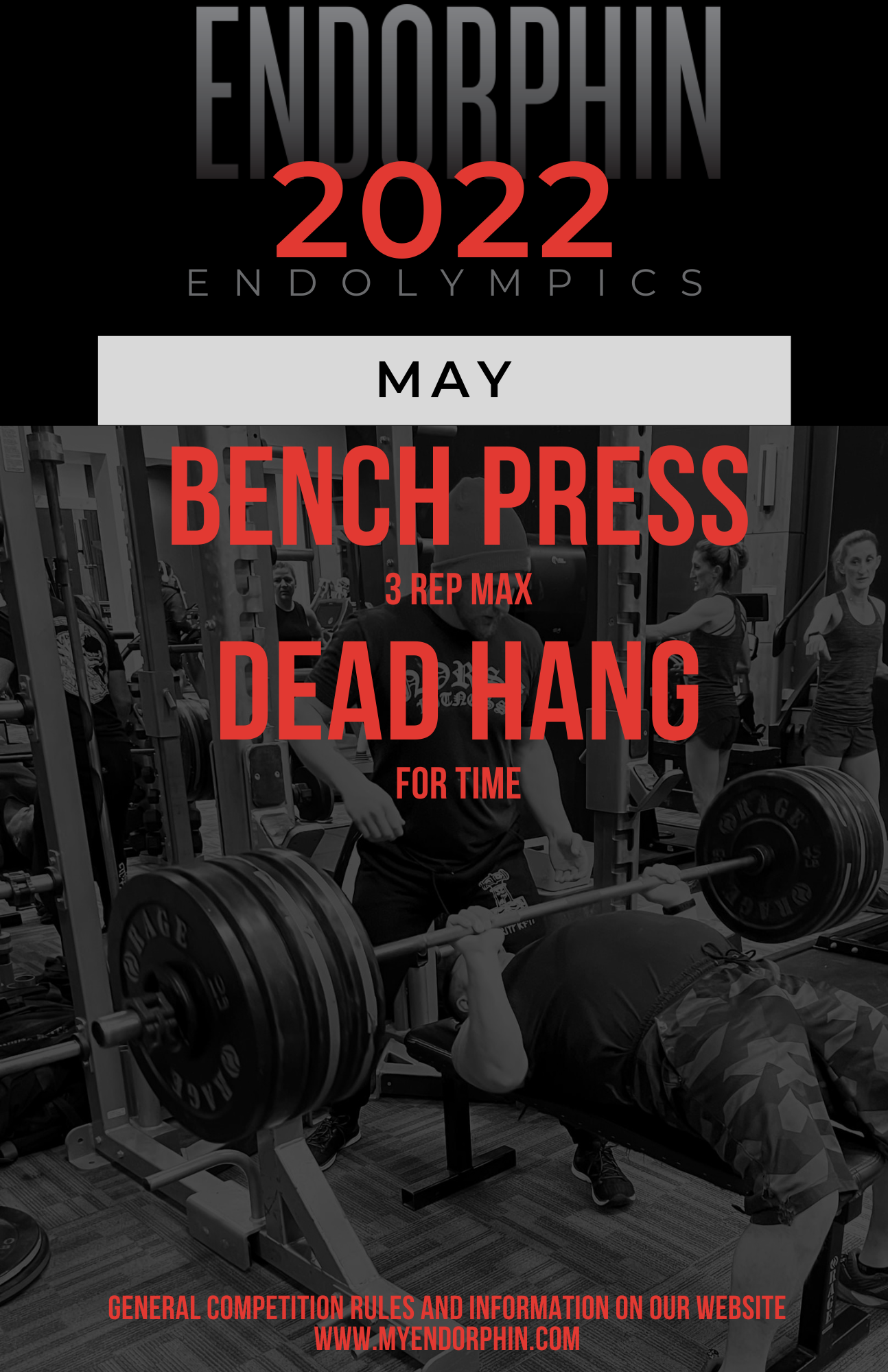 
Endolympics Event Submission Deadline (Bench Press and/or Dead Hang)